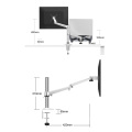 Großhandel EV2-OA-7XA-Laptophalter Computer Mount Monitor Arm mit Laptop-Tablett